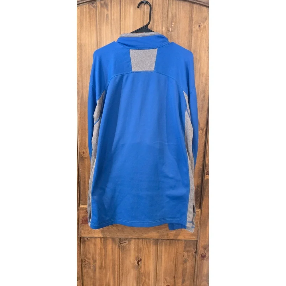 The North Face Full Zip Jacket Mens XL Blue FlashDry Long Sleeve Stretch Outdoor